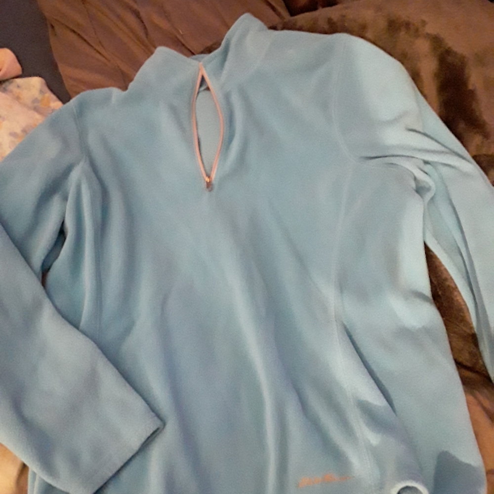 Eddie bauer 3/4 zip fleece in blue